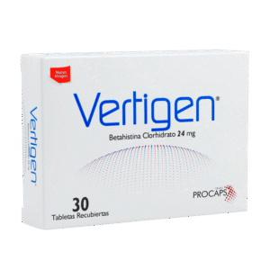 VERTIGEN 24MG TABLETAS VIA ORAL UNIDAD