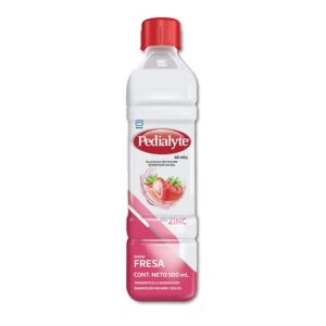 PEDIALYTE SUERO HIDRATANTE FRESA CON ZINC 500ML