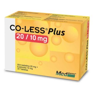 CO-LESS PLUS 20MG/10MG TABLETAS VIA ORAL CAJA X30 UNIDADES