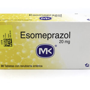 ESOMEPRAZOL 20MG MK TABLETAS VIA ORAL UNIDAD