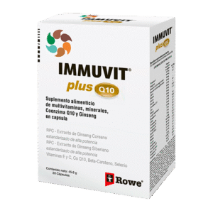 IMMUVIT PLUS Q10 CÁPSULAS VÍA ORAL CAJA X30 UNIDADES
