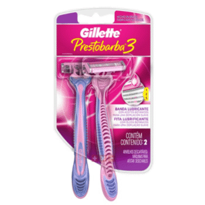 GILLETE PRESTOBARBA 3 BANDA LUBRICANTE X2 UNIDADES