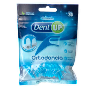 DENT UP ORTODONCIA HILO DENTAL SABOR A MENTA X30 UNIDADES