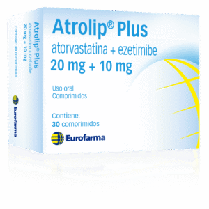 ATROLIP PLUS 20MG/10MG TABLETAS VIA ORAL CAJA X30 UNIDADES