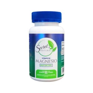 CITRATO DE MAGNESIO SECRETO NATURAL CÁPSULAS VIA ORAL FRASCO X90 UNIDADES