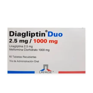 DIAGLIPTIN DUO 2.5MG/1000MG TABLETAS VIA ORAL X60 UNIDADES