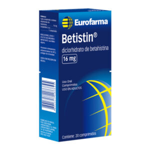 BETISTIN 16MG TABLETAS VIA ORAL UNIDAD