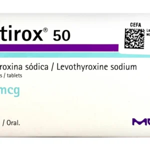 EUTIROX 50MCG TABLETAS VIA ORAL CAJA X50 UNIDADES