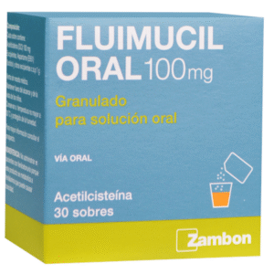 FLUIMUCIL 100MG SOBRE DE GRÁNULOS SOLUCIÓN VIA ORAL UNIDAD