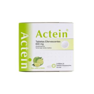 ACTEIN 600MG TABLETAS EFERVESCENTES VIA ORAL UNIDAD