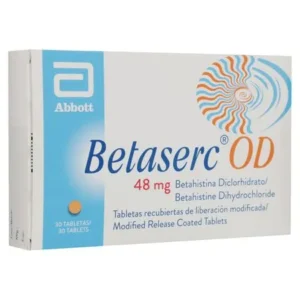 BETASERC OD 48MG TABLETAS VIA ORAL UNIDAD