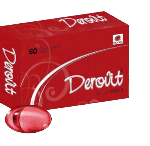 DEROVIT 1000UI CÁPSULAS BLANDAS DE GELATINA CAJA X60 UNIDADES