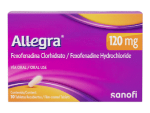ALLEGRA 120MG TABLETAS RECUBIERTAS VIA ORAL UNIDAD