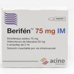 BERIFÉN 75MG IM SOLUCIÓN INYECTABLE UNIDAD