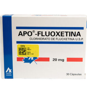 APO-FLUOXETINA 20MG CÁPSULAS VIA ORAL UNIDAD