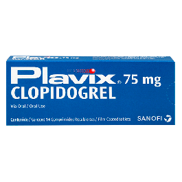 PLAVIX 75MG TABLETAS VIA ORAL CAJA X14 UNIDADES