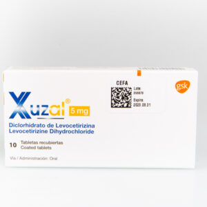XUZAL 5MG TABLETAS VIA ORAL UNIDAD