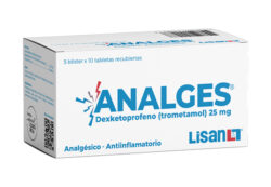 ANALGES 25MG TABLETAS VIA ORAL UNIDAD