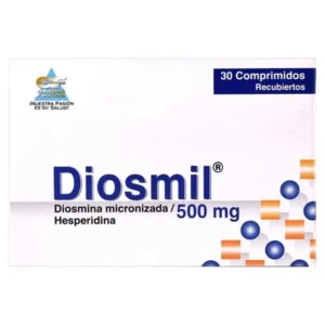 DIOSMIL 500MG TABLETAS VIA ORAL UNIDAD
