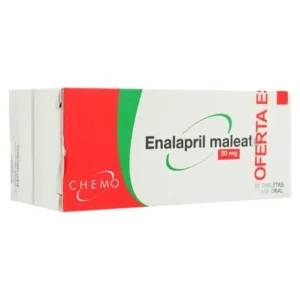 ENALAPRIL MALEATO 20MG CHEMO TABLETAS VIA ORAL UNIDAD