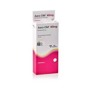 AERO OM 40MG TABLETAS MASTICABLE VIA ORAL UNIDAD