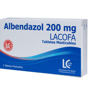 ALBENDAZOL 200MG LACOFA CAJA X2 TABLETAS