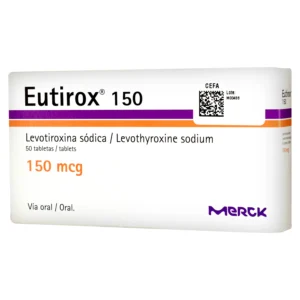 EUTIROX 150MCG TABLETAS VIA ORAL CAJA X50 UNIDADES
