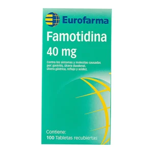 FAMOTIDINA 40MG EUROFARMA TABLETAS VIA ORAL UNIDAD