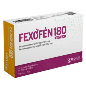 FEXOFÉN 180MG TABLETAS VIA ORAL UNIDAD