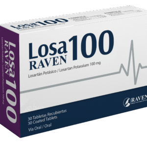 LOSA RAVEN 100MG TABLETAS VIA ORAL CAJA X30 UNIDADES