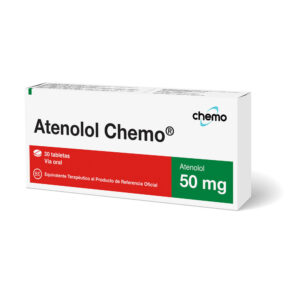 ATENOLOL 50MG CHEMO TABLETA VIA ORAL UNIDAD