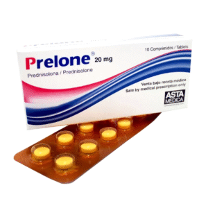 PRELONE 20MG TABLETAS VIA ORAL UNIDAD