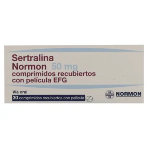 SERTRALINA 50MG NORMON TABLETAS VIA ORAL CAJA X30 UNIDADES
