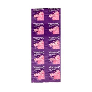 VITAMINA C LA SANTÉ 500MG TABLETAS MASTICABLES SABOR A CHICLE X12 UNIDADES