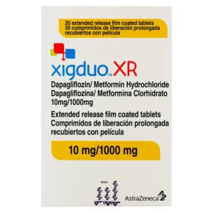XIGDUO XR 10MG/1000MG TABLETAS DE LIBERACIÓN PROLONGADA CAJA X30 UNIDADES