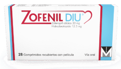 ZOFENIL DIU TABLETAS VIA ORAL CAJA X28 UNIDADES