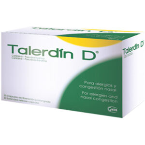 TALERDIN D CÁPSULAS LIBERACIÓN PROLONGADA VIA ORAL UNIDAD