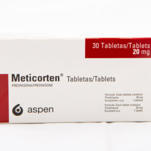 METICORTEN 20MG TABLETAS VIA ORAL UNIDAD