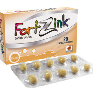 FORTZINK CÁPSULAS BLANDAS VIA ORAL CAJA X20 UNIDADES