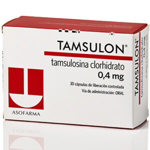 TAMSULON CÁPSULAS LIBERACIÓN CONTROLADA VIA ORAL CAJA X30 UNIDADES