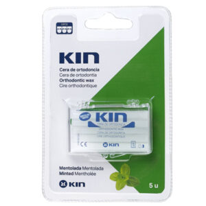 KIN CERA DE ORTODONCIA MENTOLADA X5 UNIDADES