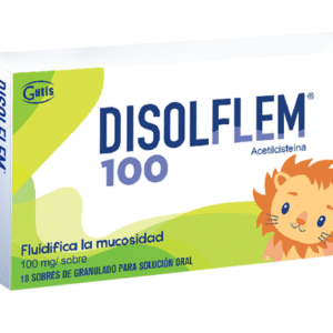 DISOLFLEM 100MG SOBRES DE GRANULADO PARA SOLUCIÓN ORAL UNIDAD