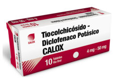TIOCOLCHICÓSIDO-DICLOFENACO POTÁSICO CALOX TABLETAS VIA ORAL UNIDAD