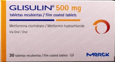 GLISULIN 500MG TABLETAS VIA ORAL CAJA X30 UNIDADES