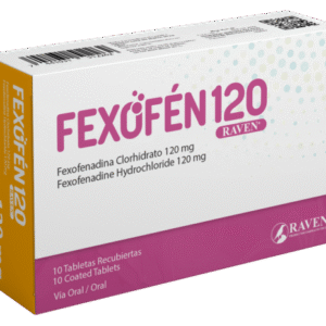FEXOFEN 120MG TABLETAS VIA ORAL UNIDAD