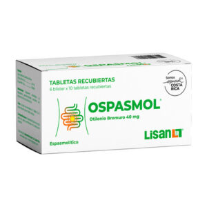 OSPASMOL 40MG TABLETAS VIA ORAL UNIDAD