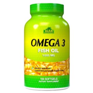 OMEGA 3 1000MG ALFA CÁPSULAS BLANDAS VIA ORAL FRASCO X100 UNIDADES