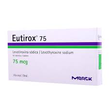 EUTIROX 75MCG TABLETAS VIA ORAL CAJA X50 UNIDADES