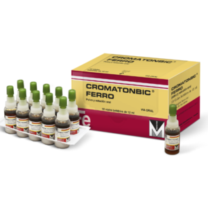CROMATONBIC FERRO POLVO Y SOLUCIÓN VIA ORAL CAJA X10 UNIDADES