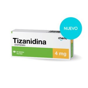 TIZANIDINA 4MG CHEMO TABLETAS VIA ORAL UNIDAD